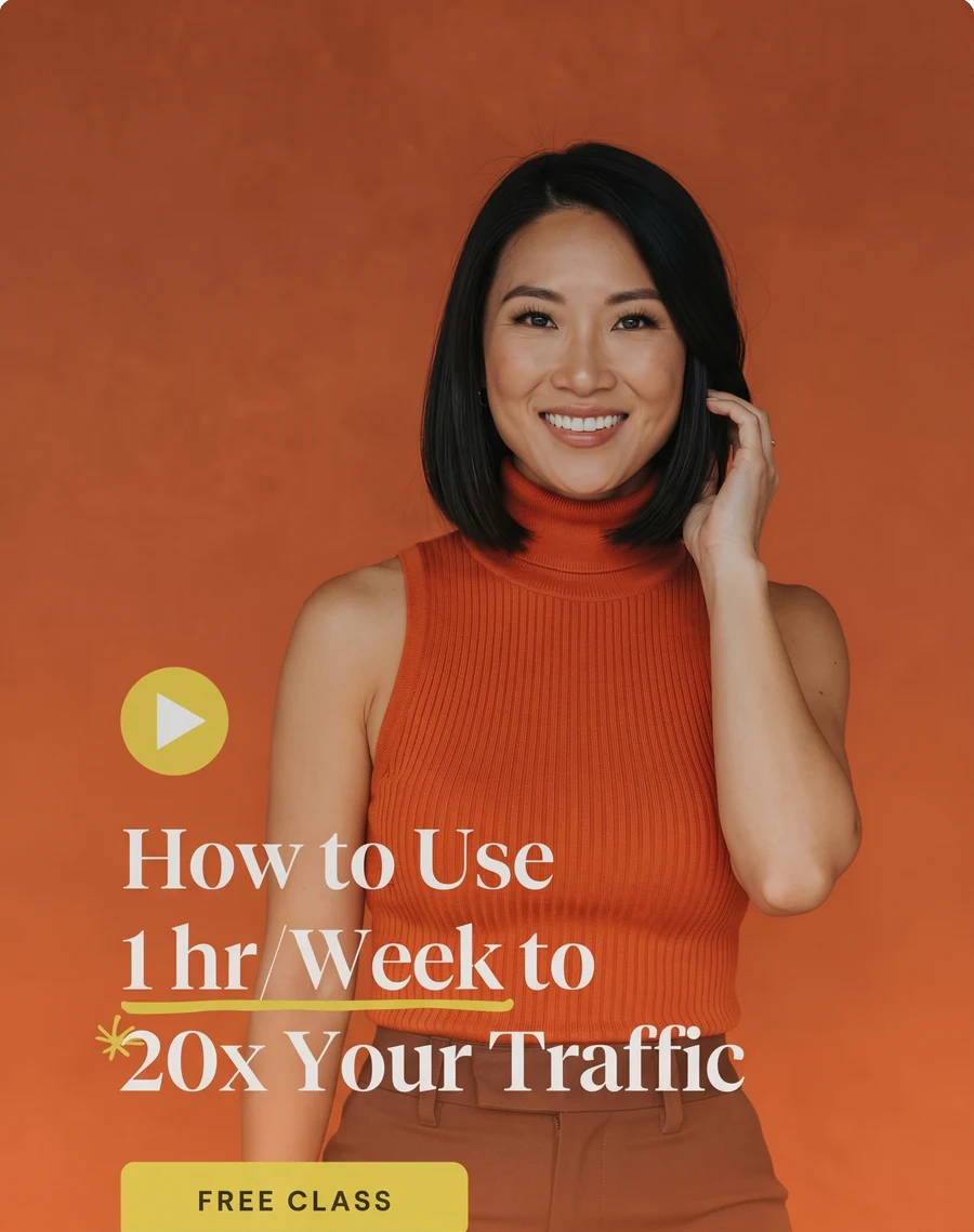 Ad: how to use 1 hour a week to 20x your traffic, free class
